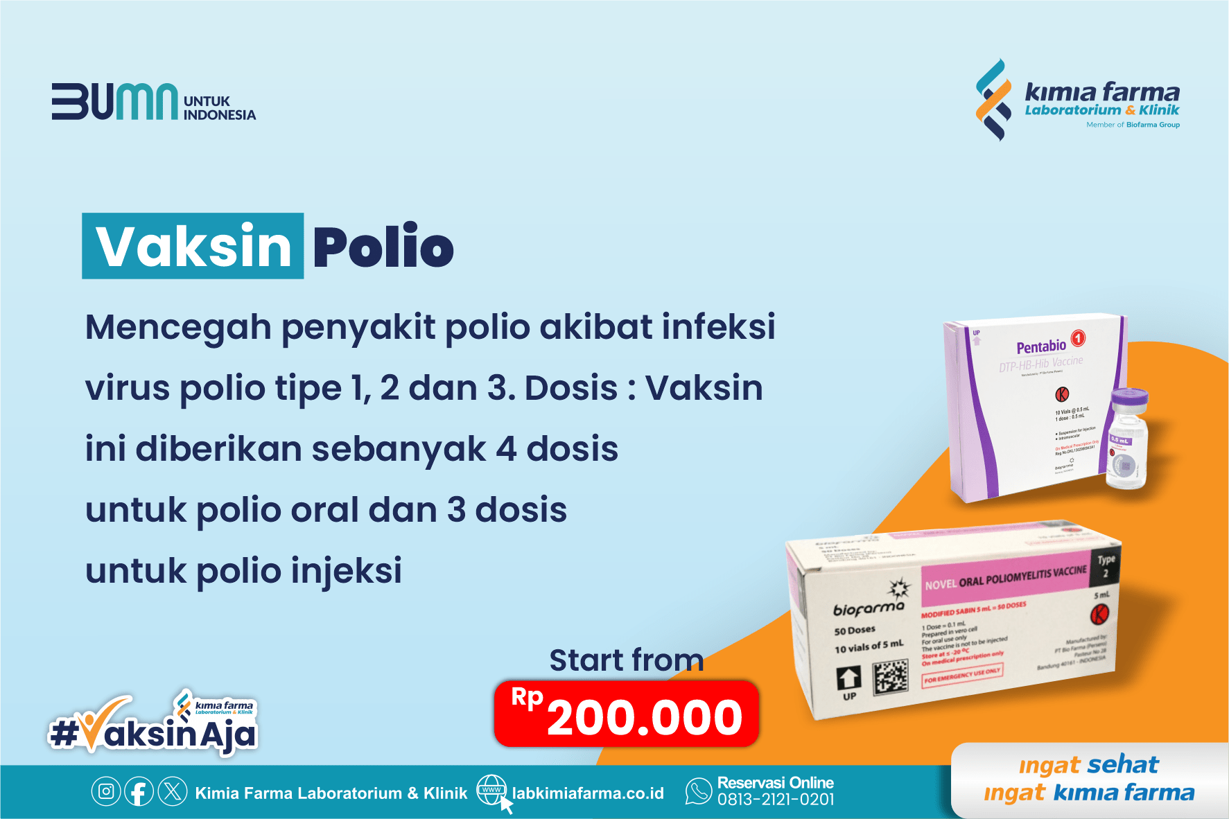 Vaksin Polio – Kimia Farma Laboratorium & Klinik